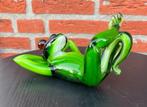 Liggende kikker van glas., Antiek en Kunst, Ophalen of Verzenden