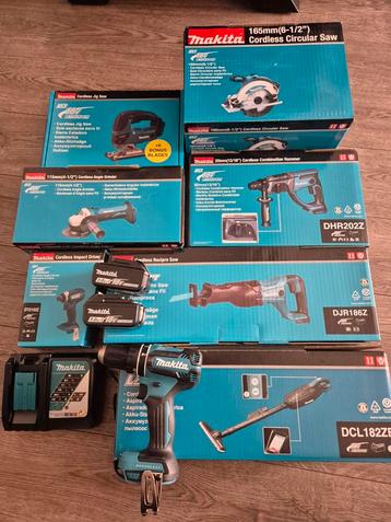 Makita set nieuw met 8 machines 5ah beschikbaar voor biedingen