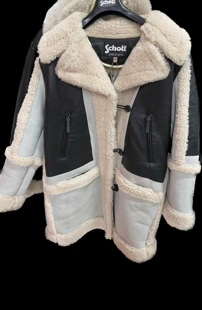 Lammy NEW YORK SCHOTT BROS  Coat lange dames model, Kleding | Dames, Jassen | Winter, Nieuw, Maat 38/40 (M), Zwart, Ophalen of Verzenden