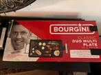 Bourgini Classic Duo Multi Plate Grillplaat, Ophalen of Verzenden, Vaatwasmachinebestendig, Zo goed als nieuw, Tafelgrill
