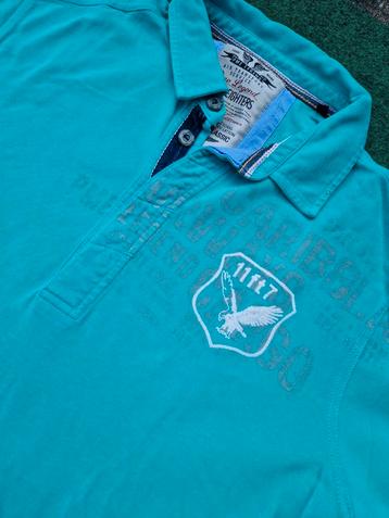 Pme Legend Pall Mall polo shirt Turquoise Maat XL  beschikbaar voor biedingen