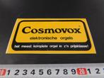 sticker cosmovox elektronische orgels, Ophalen, Zo goed als nieuw, Bedrijf of Vereniging