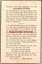 Rypma Elisabeth 1892 Tirns 1960 Sneek - 25006, Ophalen of Verzenden, Bidprentje