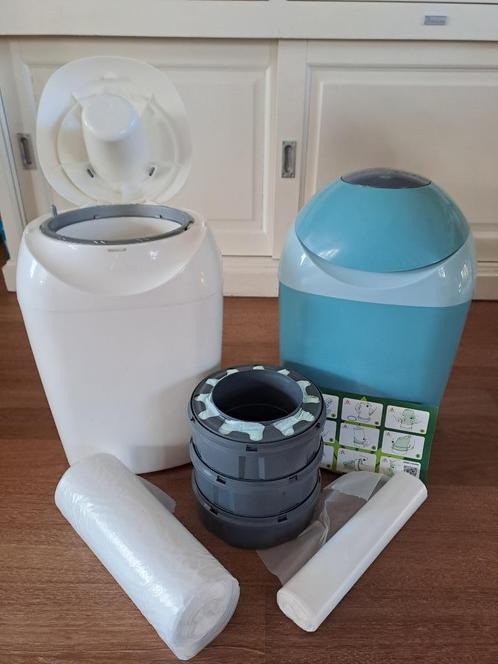 2x luieremmer + rollen afvalzak, Kinderen en Baby's, Badjes en Verzorging, Gebruikt, Luieremmer, Sangenic, Ophalen