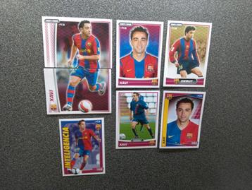 7 panini stickers Xavi Hernandez Barcelona 2007/08 2008/09 beschikbaar voor biedingen