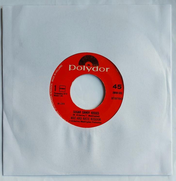 Mac and Katie Kissoon - Sugar candy kisses, Cd's en Dvd's, Vinyl Singles, Gebruikt, Single, Pop, 7 inch, Ophalen of Verzenden