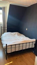 Mooi metalen bedframe, Huis en Inrichting, Slaapkamer | Bedden, Zwart, Tweepersoons, Zo goed als nieuw, 200 cm