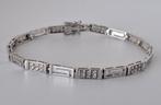 Zilveren armband met meander schakel 925 zilver 19cm lang, Sieraden, Tassen en Uiterlijk, Ophalen of Verzenden, Zilver, Zilver