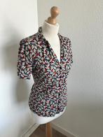 King Louie maat L leuke retro blouse top 2323, Kleding | Dames, Blouses en Tunieken, Blauw, Maat 42/44 (L), Ophalen of Verzenden