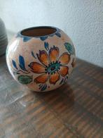 Goudse plateel bolvaas bloem vintage, Antiek en Kunst, Ophalen of Verzenden