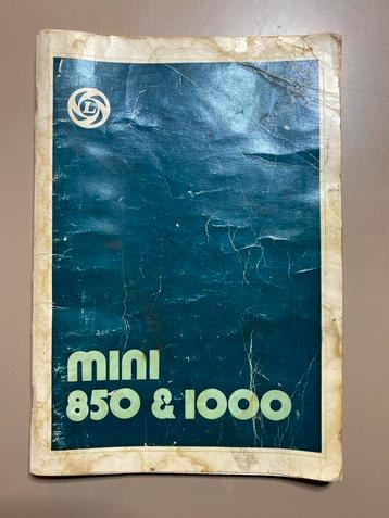 Mini 850 & 1000 Instructieboekje beschikbaar voor biedingen