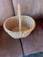Rieten Mand met Handvat - 41x31x44 cm, Gebruikt, Mand, Ophalen of Verzenden, Riet
