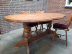 Eiken eethoek, Huis en Inrichting, Complete eetkamers, Ophalen, Gebruikt, 4 tot 6 stoelen