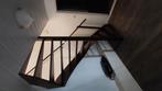 Open hard houten binnentrap, linksdraaiend, Doe-het-zelf en Verbouw, Ladders en Trappen, Ophalen, Gebruikt, 2 tot 4 meter
