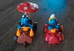 2x smurf in autootje, Ophalen of Verzenden, Gebruikt