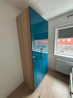 IKEA Kast - Blauw/Hout, Huis en Inrichting, Kasten | Kledingkasten, Ophalen, Kunststof, Gebruikt, 200 cm of meer