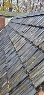 Grijze dakpannen, Ophalen, 10 tot 15 m², Steen of Klei, Dakpannen