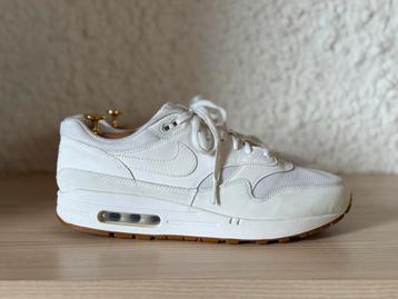Nike Air Max 1 44,5 wit 10.5 White Gum beschikbaar voor biedingen