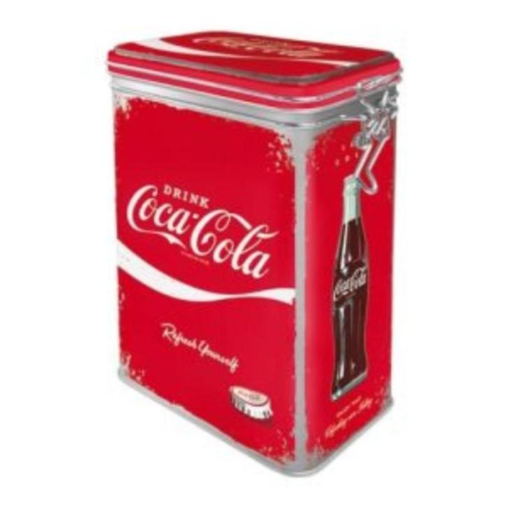 Coca Cola refresh yourself clipbox reclame voorraadblik, Verzamelen, Merken en Reclamevoorwerpen, Nieuw, Gebruiksvoorwerp, Ophalen of Verzenden