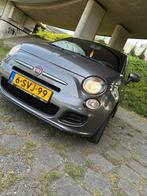 Fiat 500 0.8 Dualogic C 2013 Grijs, Auto's, Fiat, Automaat, Zwart, Lederen bekleding, Particulier