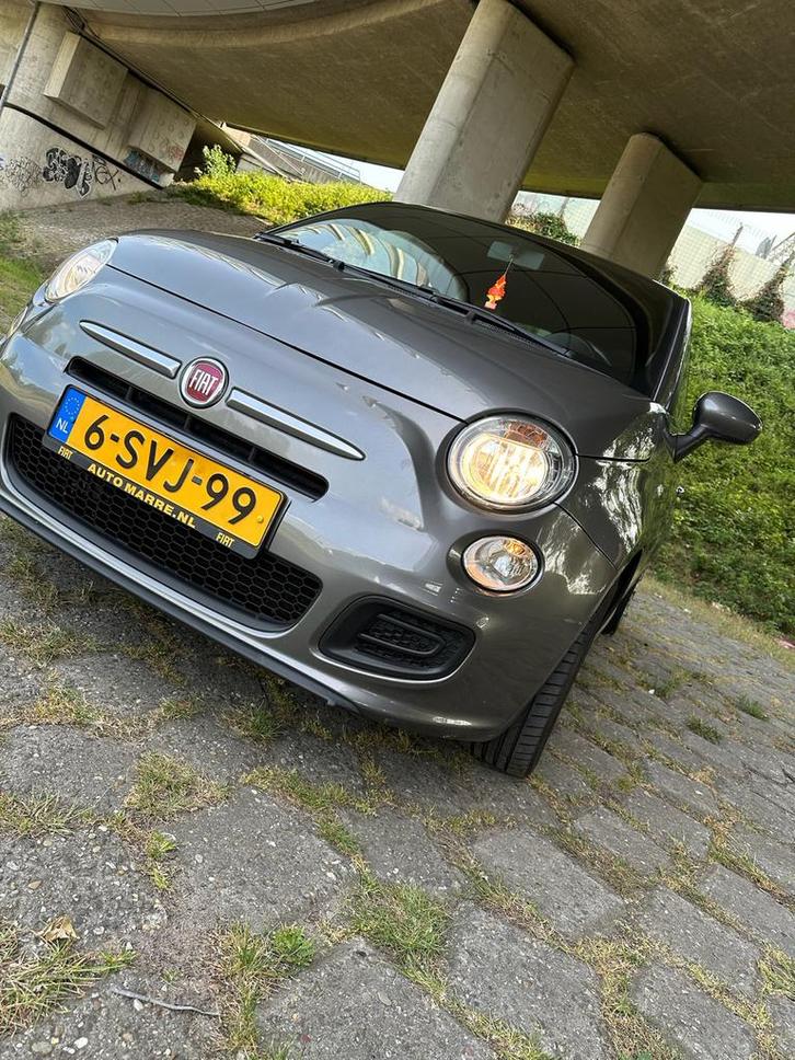 Fiat 500 0.8 Dualogic C 2013 Grijs, Auto's, Fiat, Particulier, Airbags, Airconditioning, Alarm, Bluetooth, Elektrische buitenspiegels