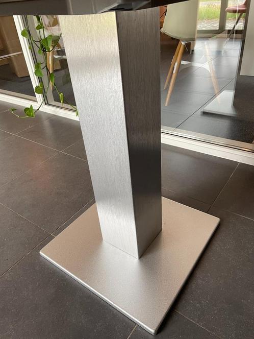 1x zware tafelpoot | RVS tafelpoot | Onderstel tafel, Huis en Inrichting, Tafelonderdelen, Zo goed als nieuw, Tafelpoot, 50 tot 100 cm