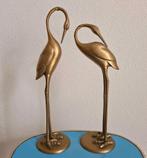 Vintage retro messing koper reiger reigers flamingo, Verzamelen, Ophalen of Verzenden, Huis en Inrichting