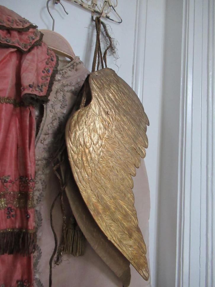 zeldzame antieke DRESDNER PAPPE engelen VLEUGELS, Antiek en Kunst, Antiek | Woonaccessoires, Ophalen of Verzenden