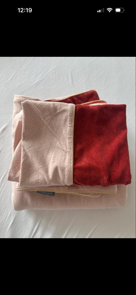 Babytextiel Set: Ledikantdeken, Omslagdoek & Aankleedkussenh, Kinderen en Baby's, Kinderkamer | Beddengoed, Zo goed als nieuw