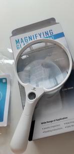 Vergrootglas/loep  met  ledlicht, Hobby en Vrije tijd, Vergrootglazen, Loepen en Loeplampen, Ophalen of Verzenden, Zo goed als nieuw
