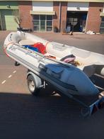 Te koop excellent 390, op trailer met polyester bodem., Watersport en Boten, Rubberboten, Gebruikt, Yamaha, Ophalen of Verzenden