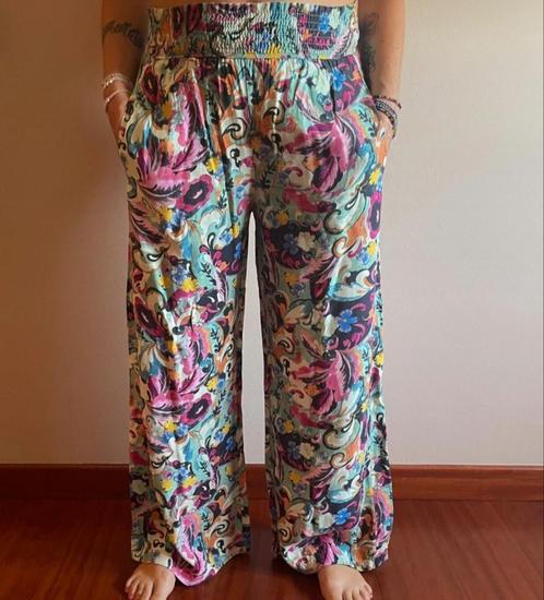 Deha leuke hippie boho ibiza flair broek harembroek S M L, Kleding | Dames, Broeken en Pantalons, Gedragen, Lang, Ophalen of Verzenden