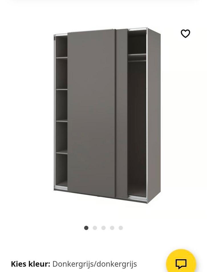 Ikea Pax kast met schuifdeuren - 150x201, Huis en Inrichting, Kasten | Kledingkasten, Gebruikt, 200 cm of meer, 150 tot 200 cm