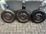 3 Winterbanden op stalen velgen. 155/70. 13inch, Auto-onderdelen, Ophalen, Gebruikt