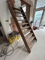 Robuuste houten trap, Doe-het-zelf en Verbouw, Ladders en Trappen, Ophalen of Verzenden, Gebruikt, Trap, 2 tot 4 meter