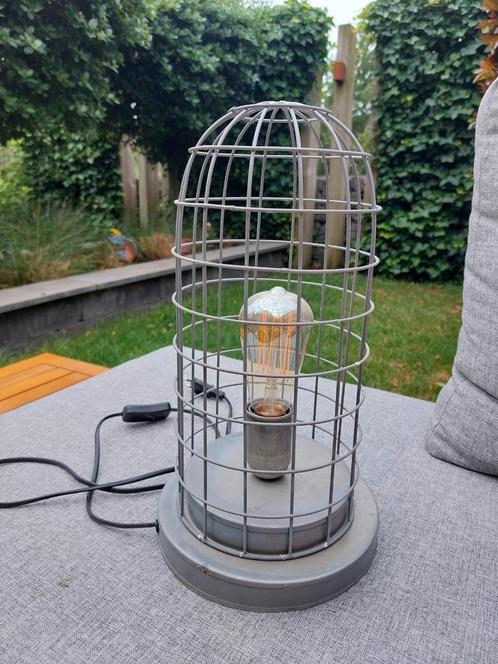 Industriële Tafellampen - Set van 2, Huis en Inrichting, Lampen | Tafellampen, Gebruikt, Minder dan 50 cm, Metaal, Ophalen