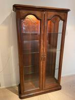 Glazen vitrinekast, Huis en Inrichting, Kasten | Vitrinekasten, Ophalen, Gebruikt, 50 tot 100 cm, 150 tot 200 cm