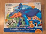 Grote dino foam puzzel, Kinderen en Baby's, Speelgoed | Kinderpuzzels, Ophalen of Verzenden, 10 tot 50 stukjes, Zo goed als nieuw