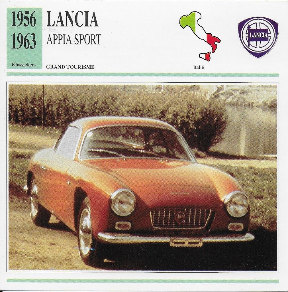 Ma99 autokaart lancia appia sport ( 1956- 1963 ), Ophalen of Verzenden, Zo goed als nieuw, Auto's