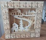 Houten Kerst Adventskalender met verlichting, Ophalen of Verzenden, Zo goed als nieuw