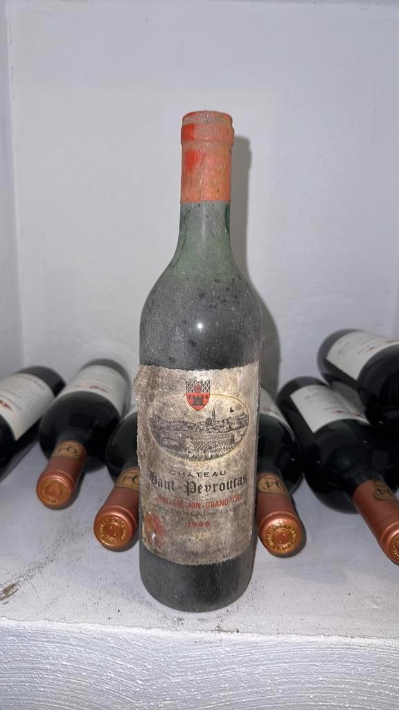 Chateau haut peyroutas, st emilion grand cru, 1966, Verzamelen, Wijnen, Zo goed als nieuw, Rode wijn, Frankrijk, Ophalen