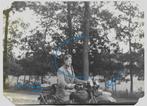 Harley Davidson grote foto Baarn Holland, Verzamelen, Foto's en Prenten, Verzenden, Foto, Zo goed als nieuw, Voor 1940