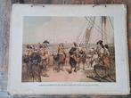 Antieke schoolplaat, Antiek en Kunst, Antiek | Schoolplaten, Ophalen, Aardrijkskunde