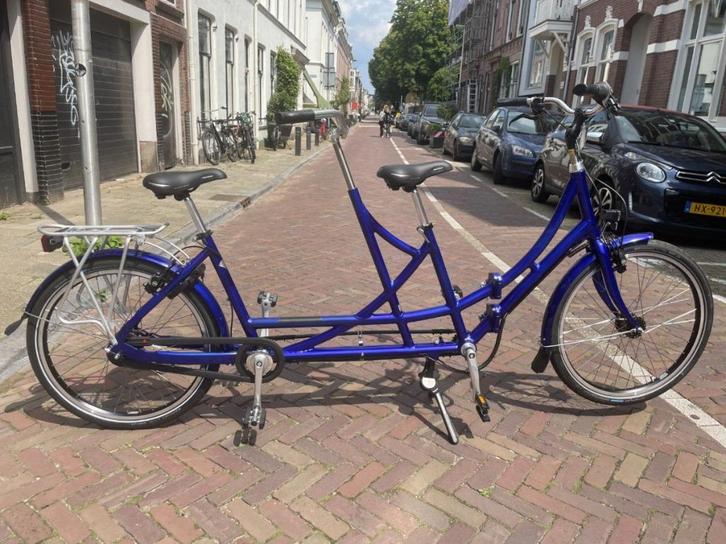 Azor Vouwtandem 26" Nexus 8, Night Blue, Fietsen en Brommers, Fietsen | Tandems, Nieuw, Minder dan 10 versnellingen, Opvouwbaar