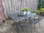 Ketler ijzeren tuinset bankje stoelen, Ophalen of Verzenden, Gebruikt, Overige materialen