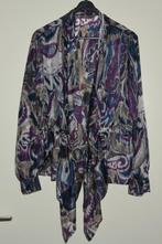 Chique 100% zijden wikkel blouse LEON maat 44 NIEUW, Ophalen of Verzenden, Nieuw, Maat 42/44 (L)
