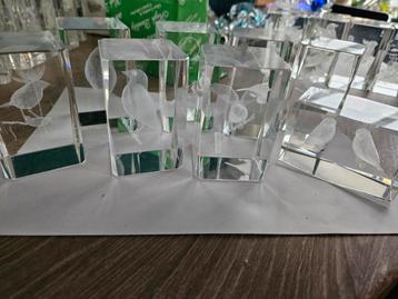 Glazen beeldjes collectie 2 beschikbaar voor biedingen