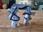 Peper en zout stelletje, delftsblauw molens., Ophalen of Verzenden