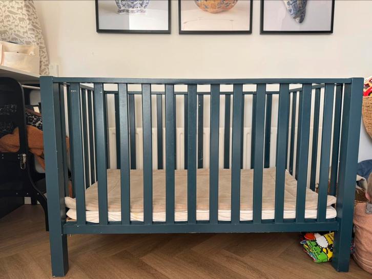Tweelingbox Casper, Kinderen en Baby's, Boxen, Gebruikt, Rechthoekig, In hoogte verstelbaar, Boxkleed, Ophalen