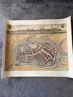 Reprint  oude stad-plattegrond Bolswaert, Ophalen of Verzenden